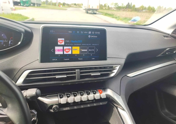Peugeot 3008 cena 88500 przebieg: 50000, rok produkcji 2019 z Wągrowiec małe 211